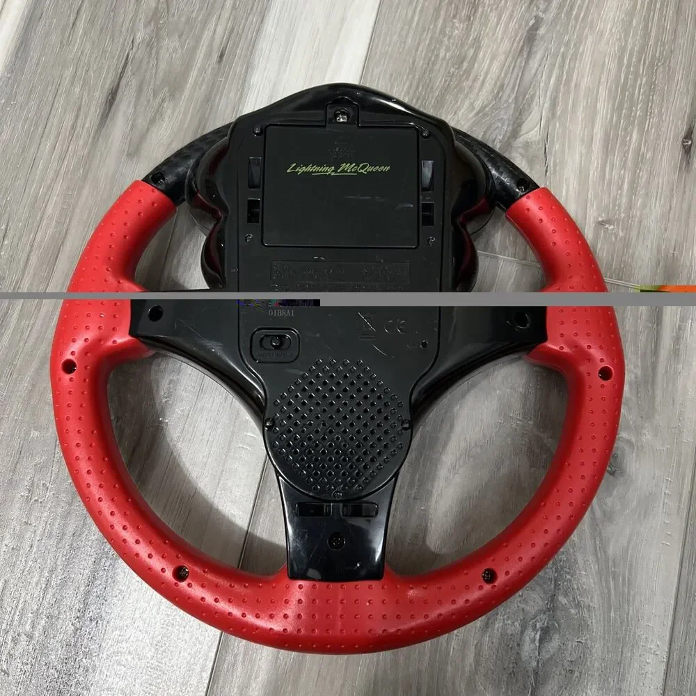 Disney Pixar Cars 3 Lightning McQueen Rev N Roll Steering Wheel Red Tested Works - Picture 3 of 3